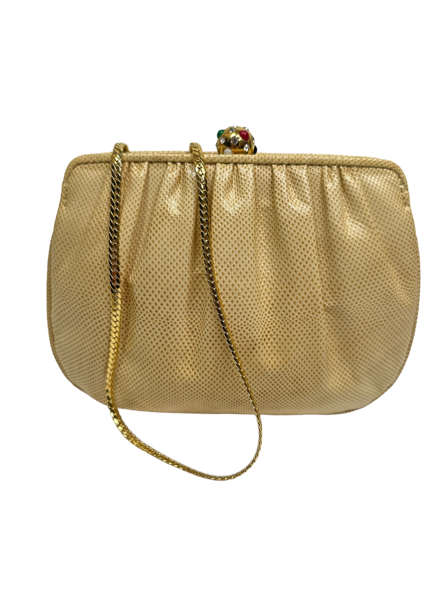 1960s Snakeskin and Multi Stone Crossbody