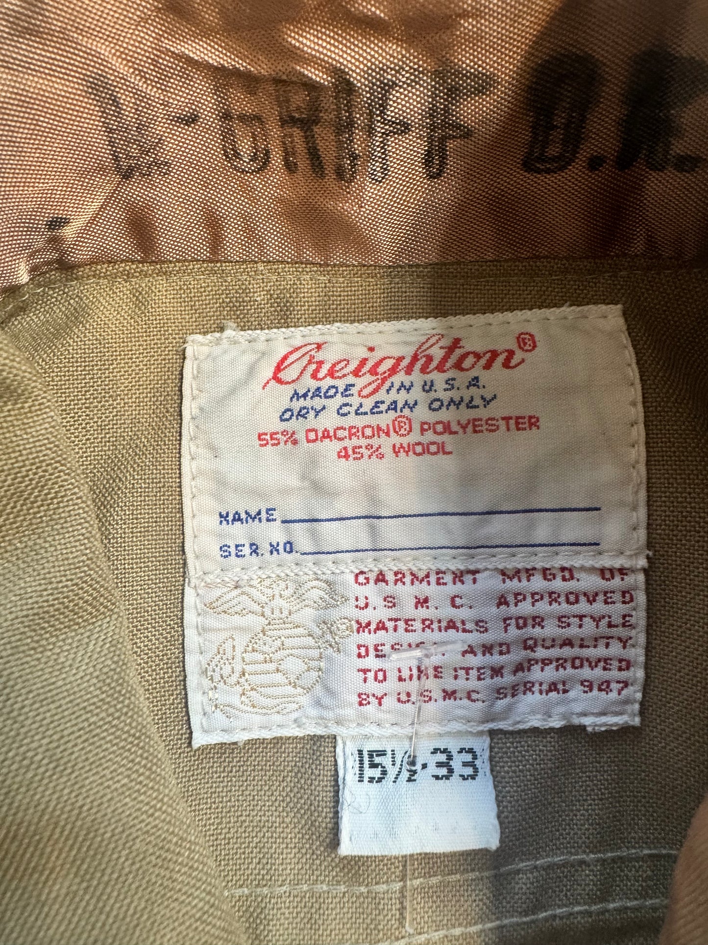1960s Creighton Vintage Marines Shirt