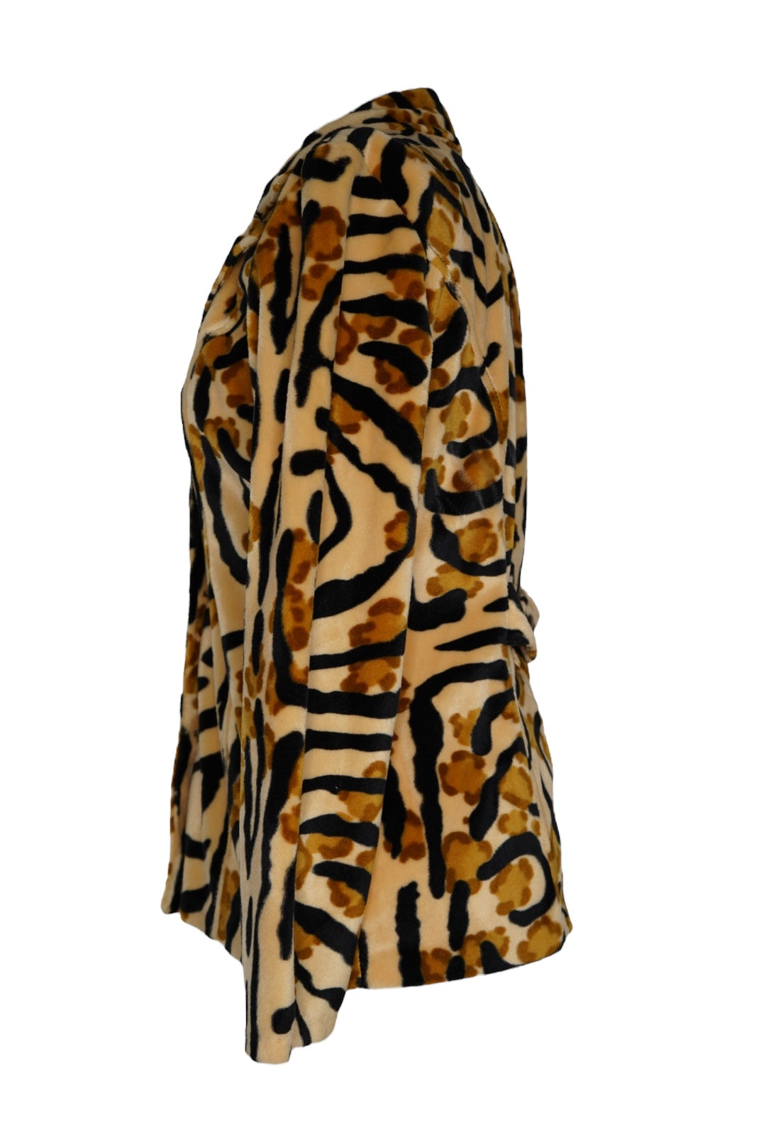 1980s LX USA Animal Print 3 Button Blazer