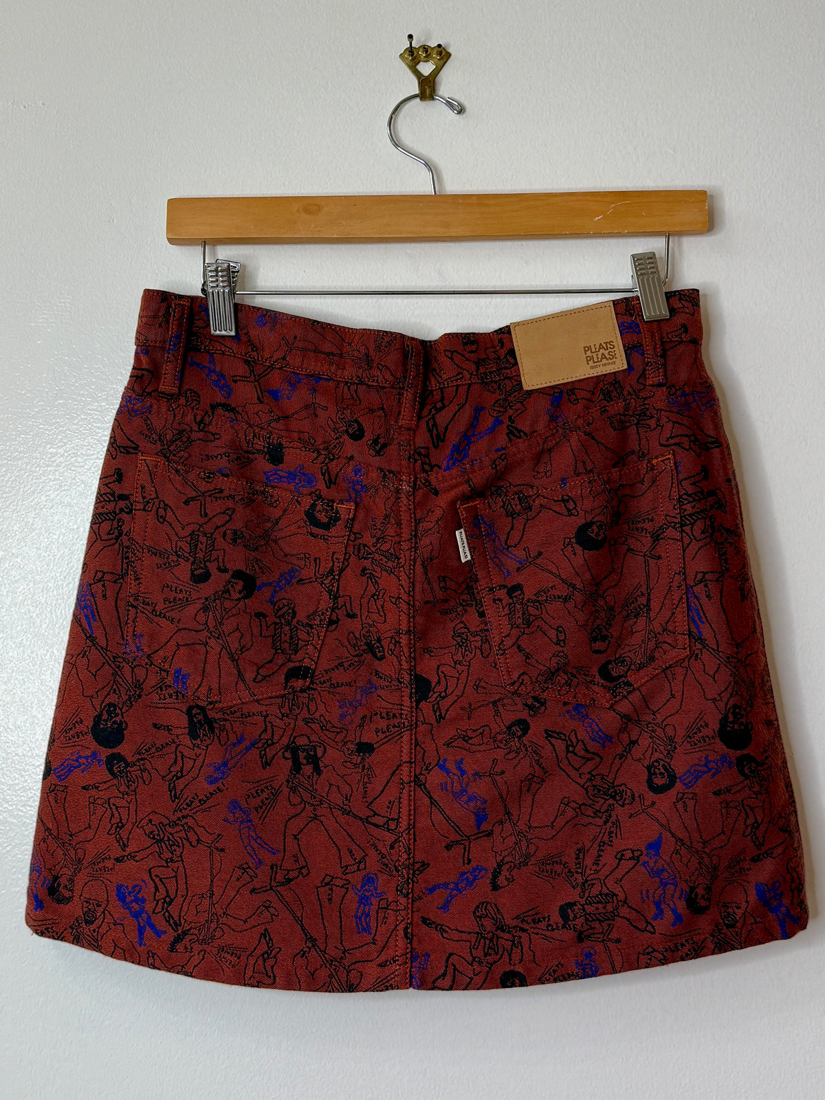 Y2K Issey Mikaye Rock & Roll Denim Mini Skirt