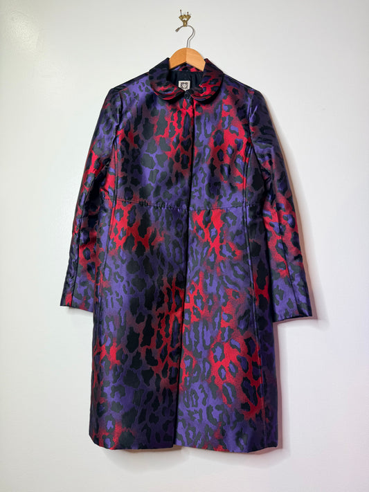 Y2K Anne Klein Purple and Pink Trench