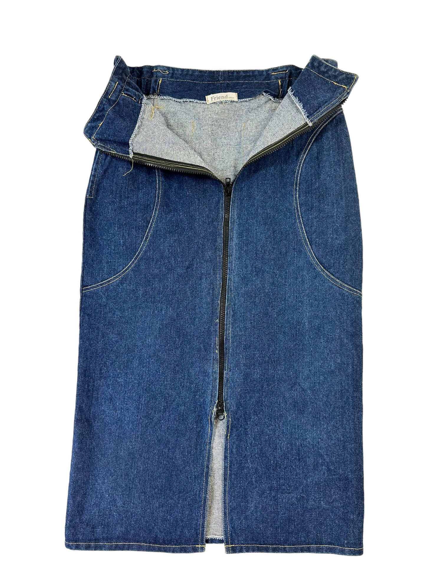 1970s Friend Denim Skirt