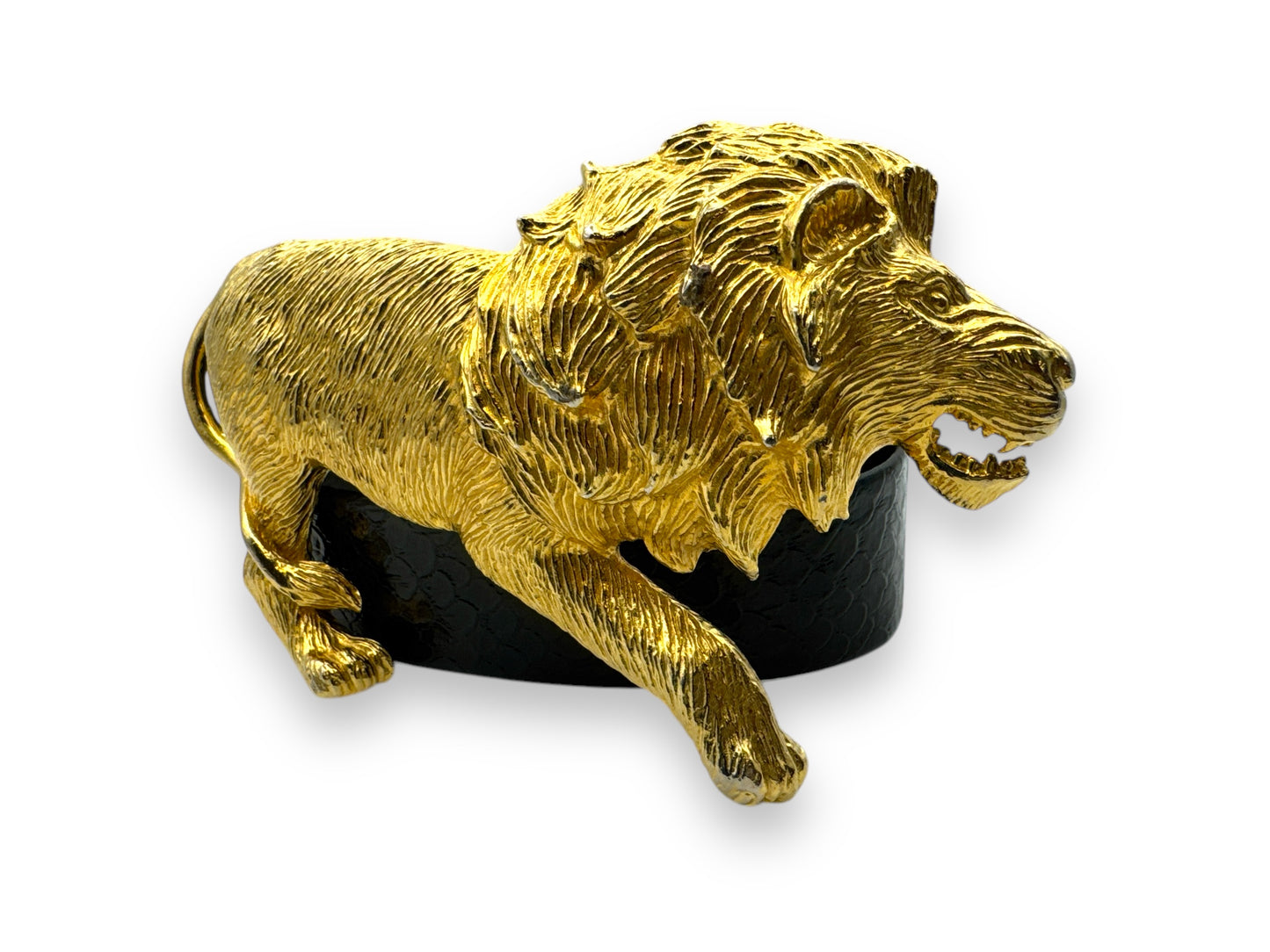 1970s Accessory NYC 6” Gold Lion Belt