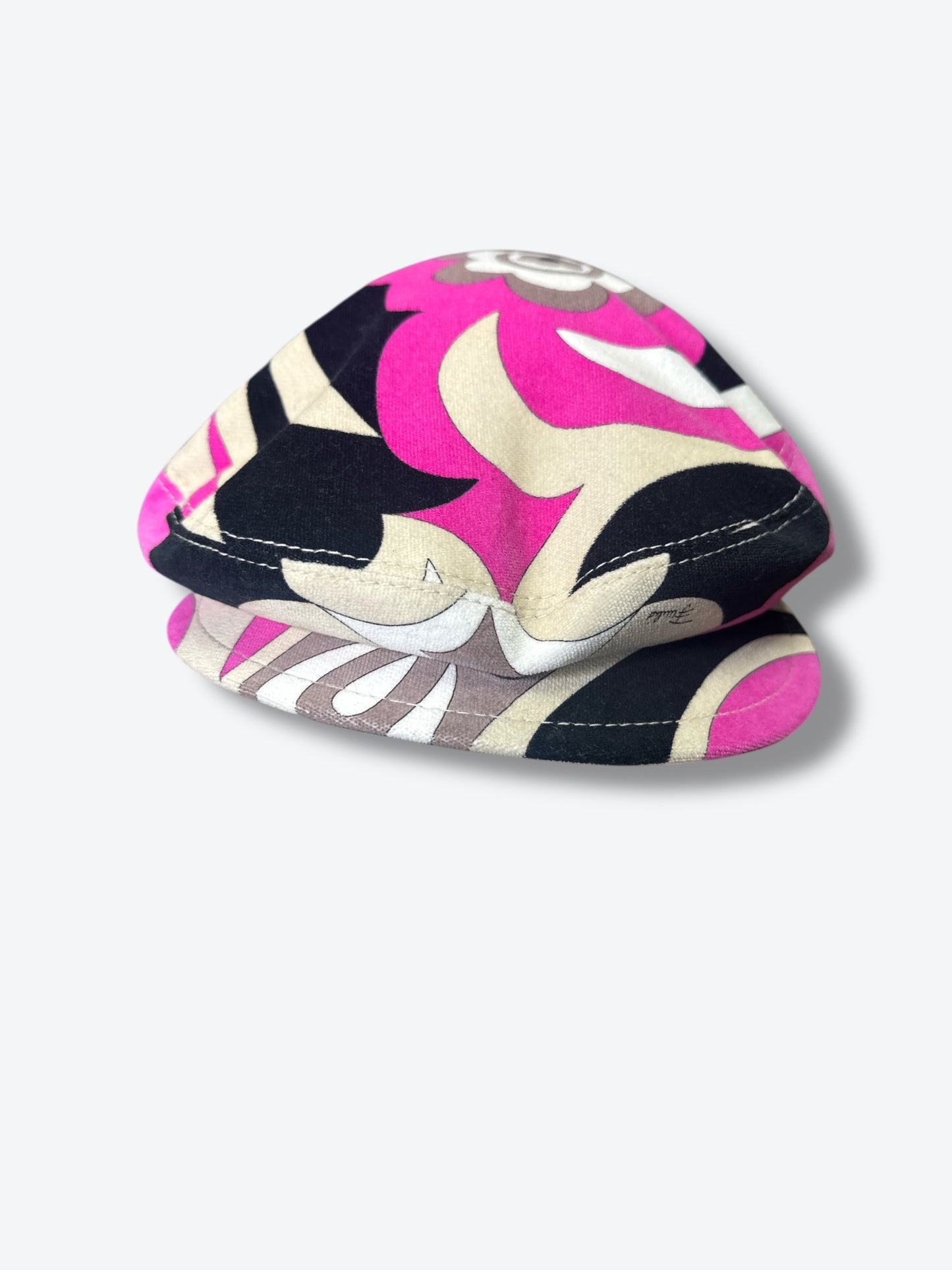 5C. 1970s Emilo Pucci Mod Newsboy Cap