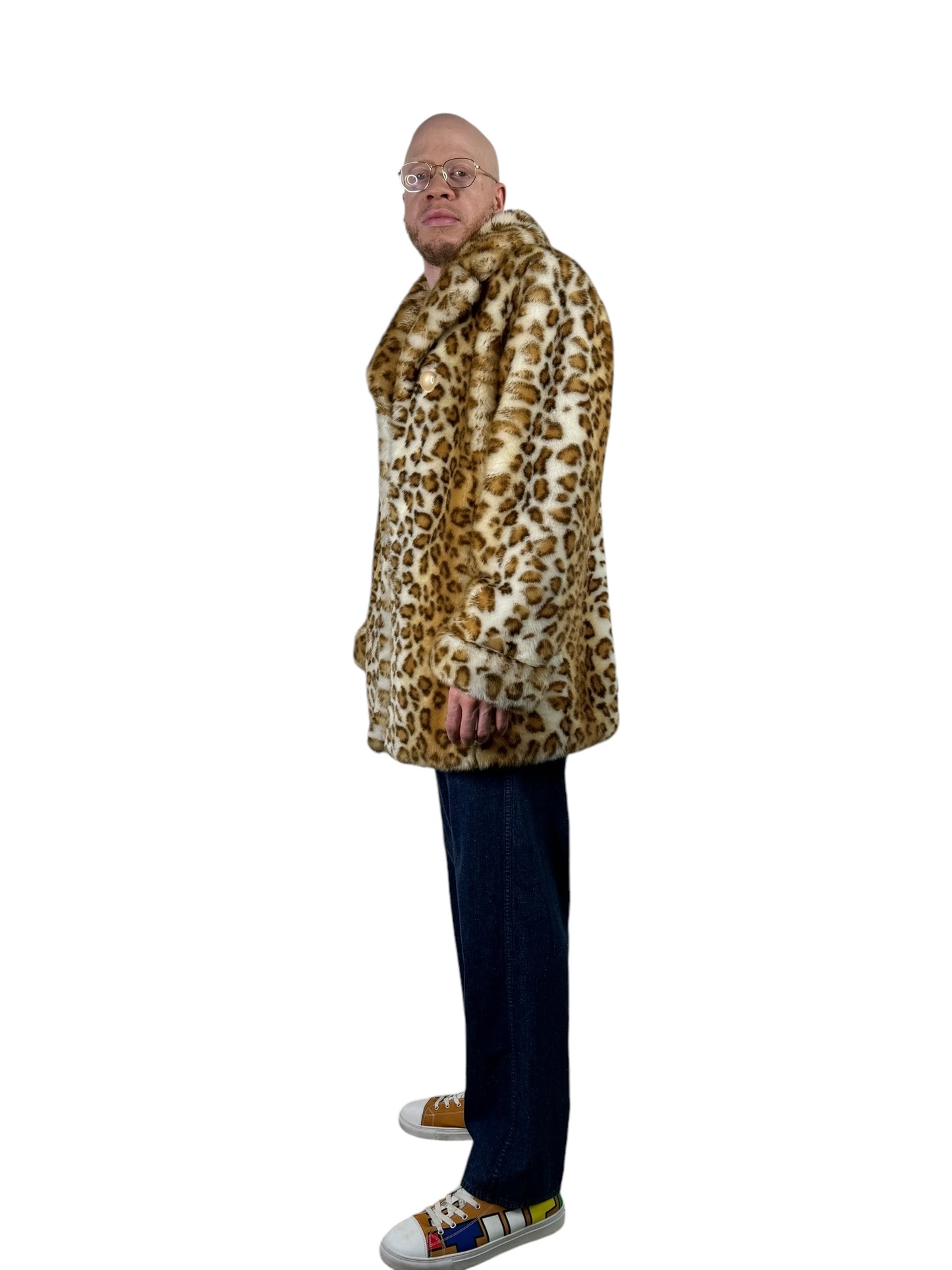 1980s - 1990s “Dennis by Dennis Basso” One Button Faux Cheetah Jacket