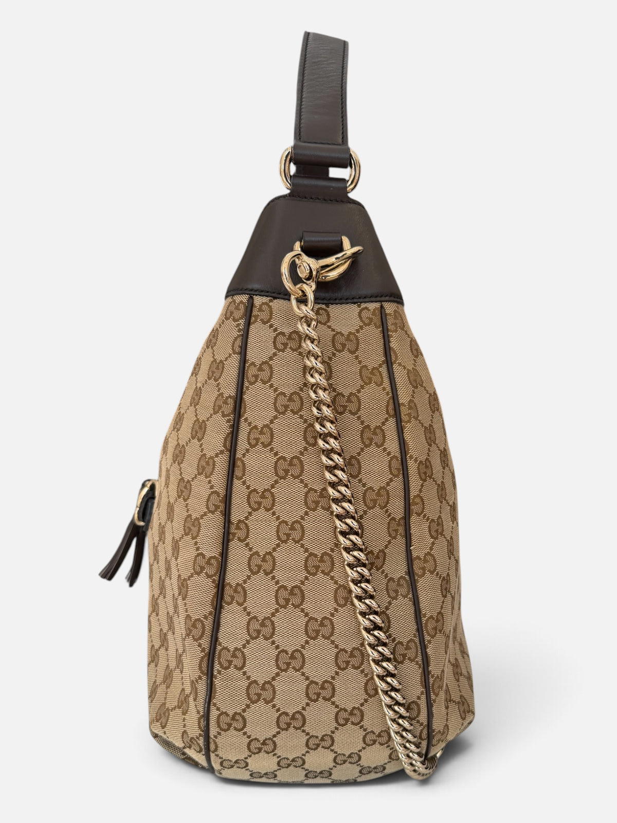 Gucci GG Canvas “Emily” Original Chain Hobo Bag
