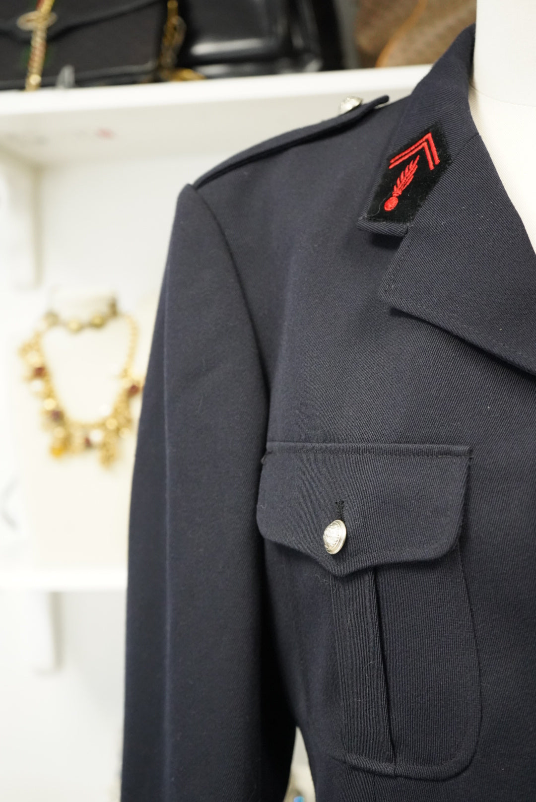 Vintage Belle Jardinère Parisian Military Jacket