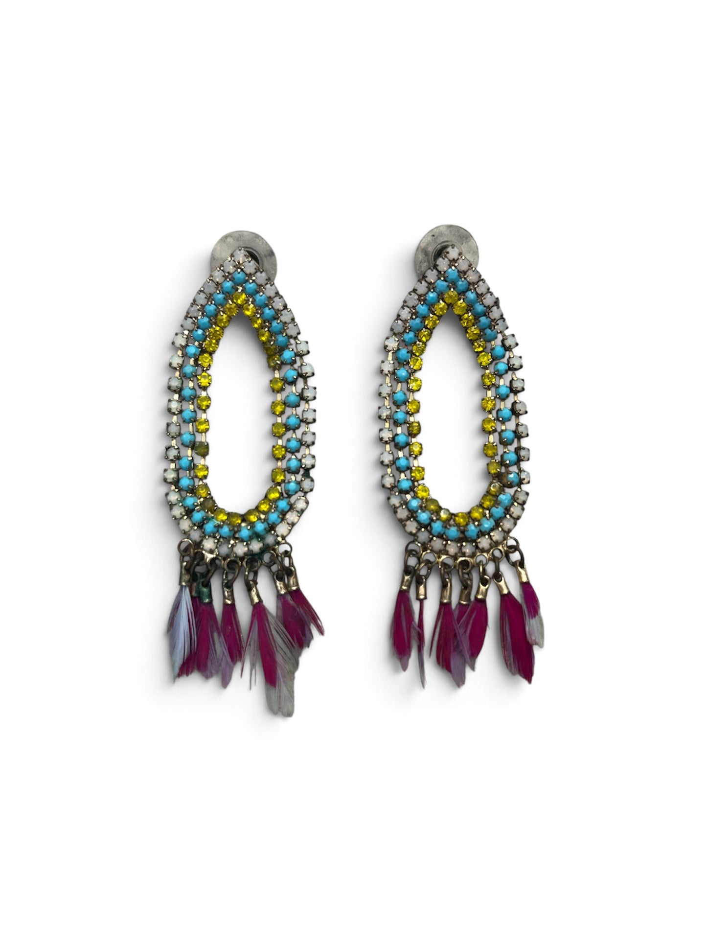 Y2K Boho Feathered earrings