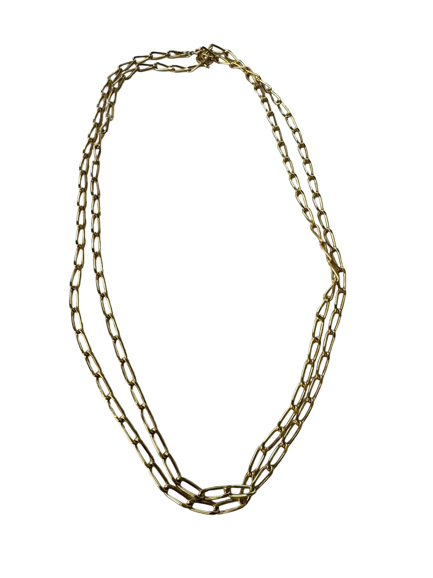 Vintage Monet 27” Gold Interlocking Chain