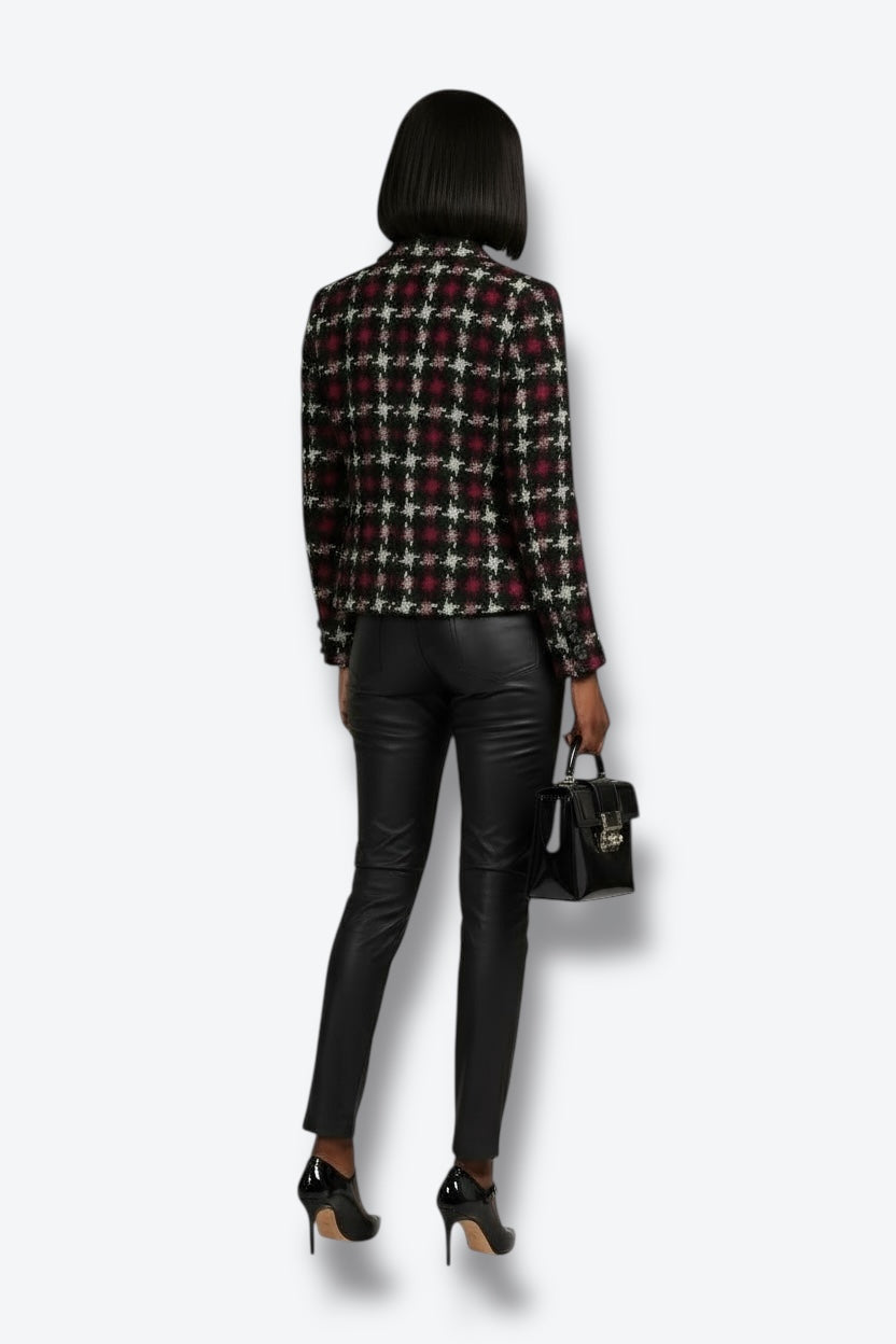 1990s Platine Paris Houndstooth Blazer