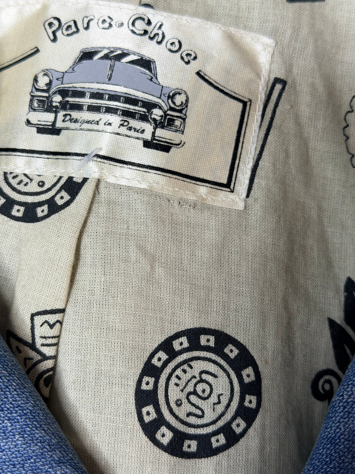 1980s/90s “Para Choc” Denim & Fringe Jacket