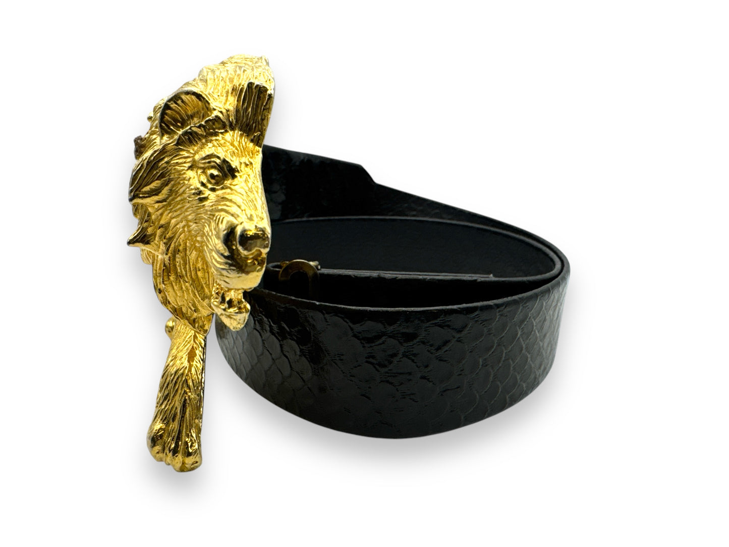 1970s Accessory NYC 6” Gold Lion Belt