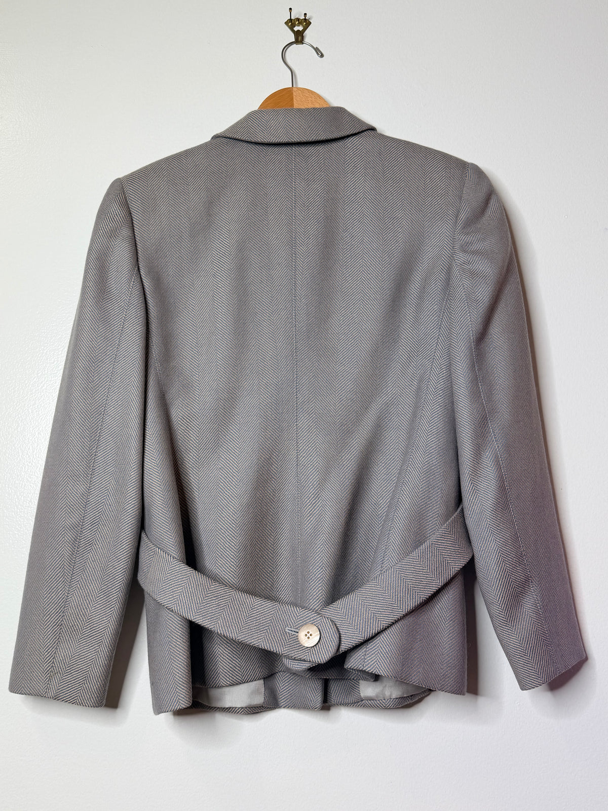 1990s Valentino “Ms V” Purple & Gray Blazer