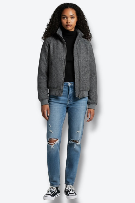 1990s  North Face Wool Snap Jacket