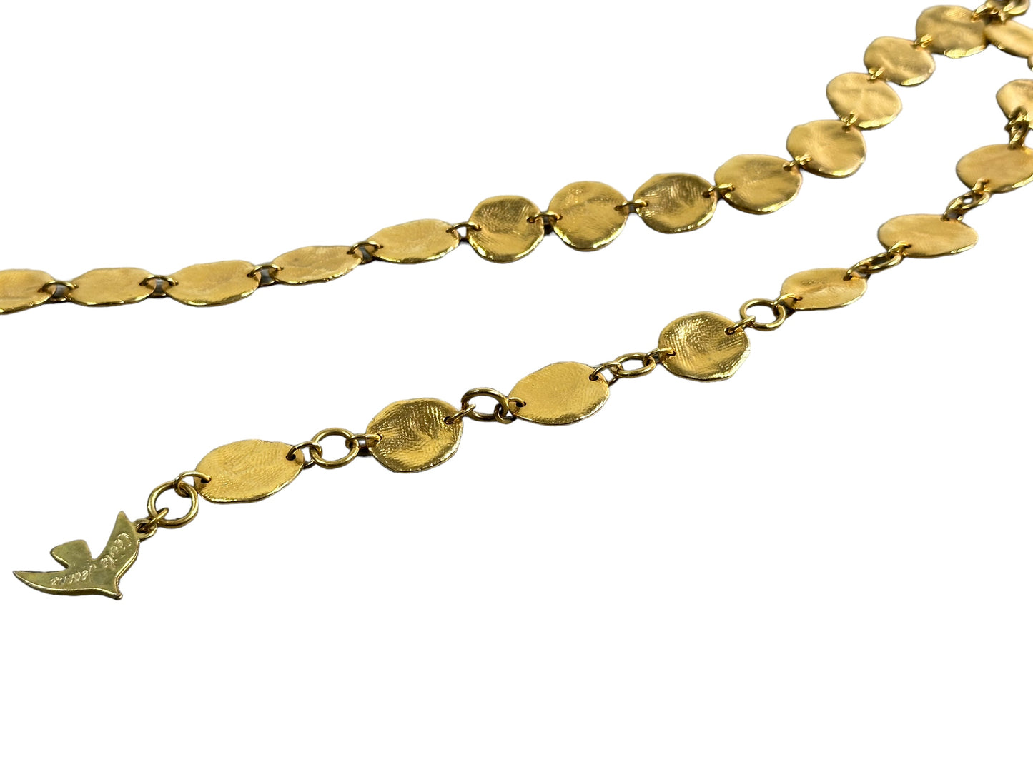 Vintage Celia Jeanne Paris Flat Circular Chain Belt