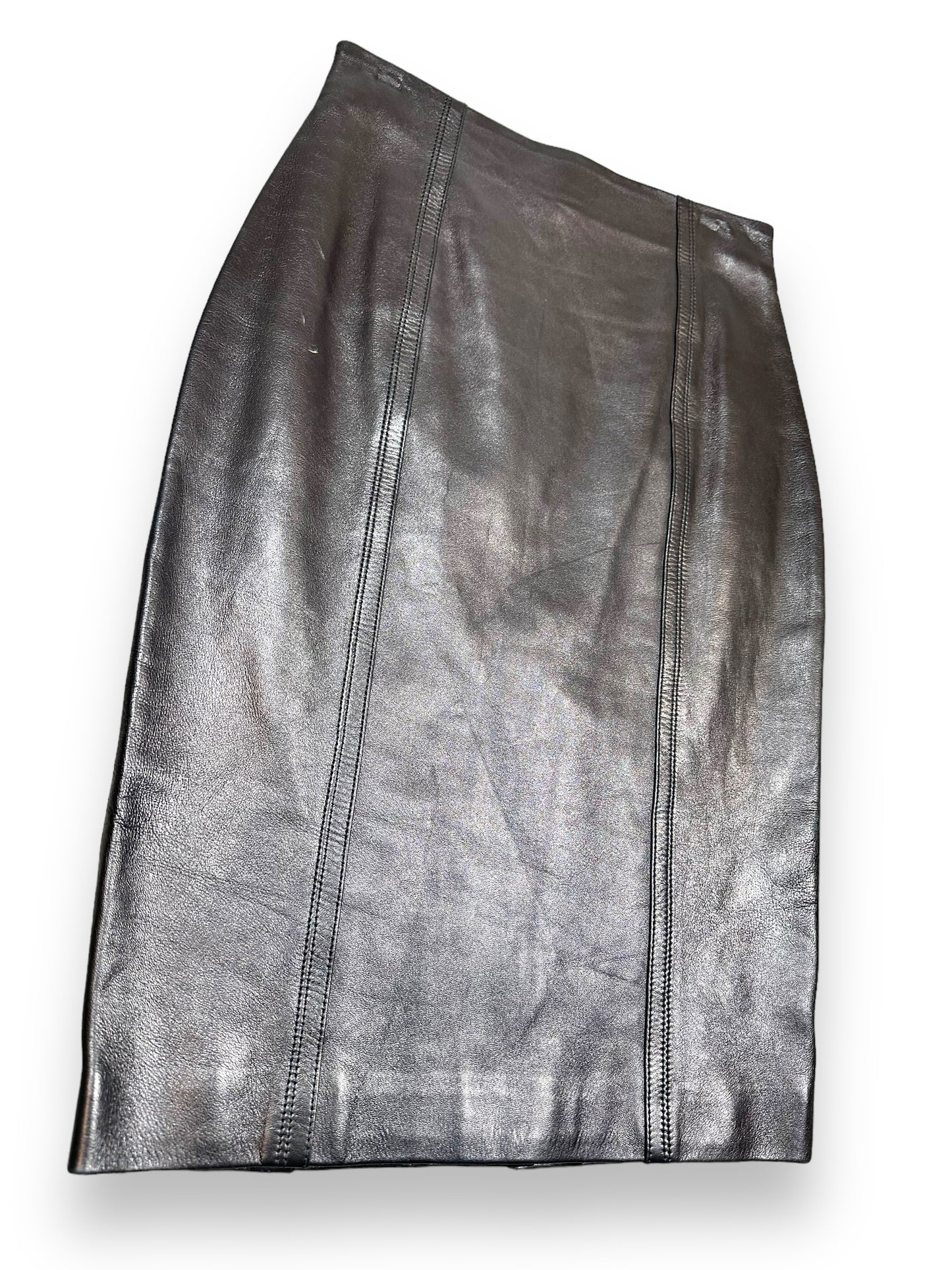 2007 Yves St Laurent Leather Skirt