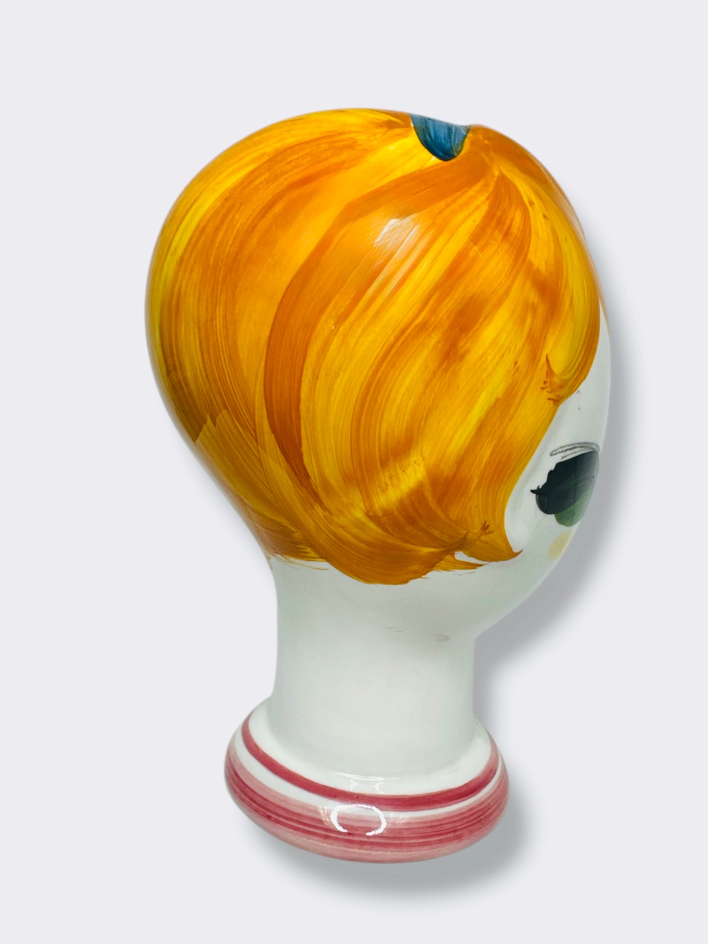 1960s/70s Signed Italian Ceramic Blonde Head