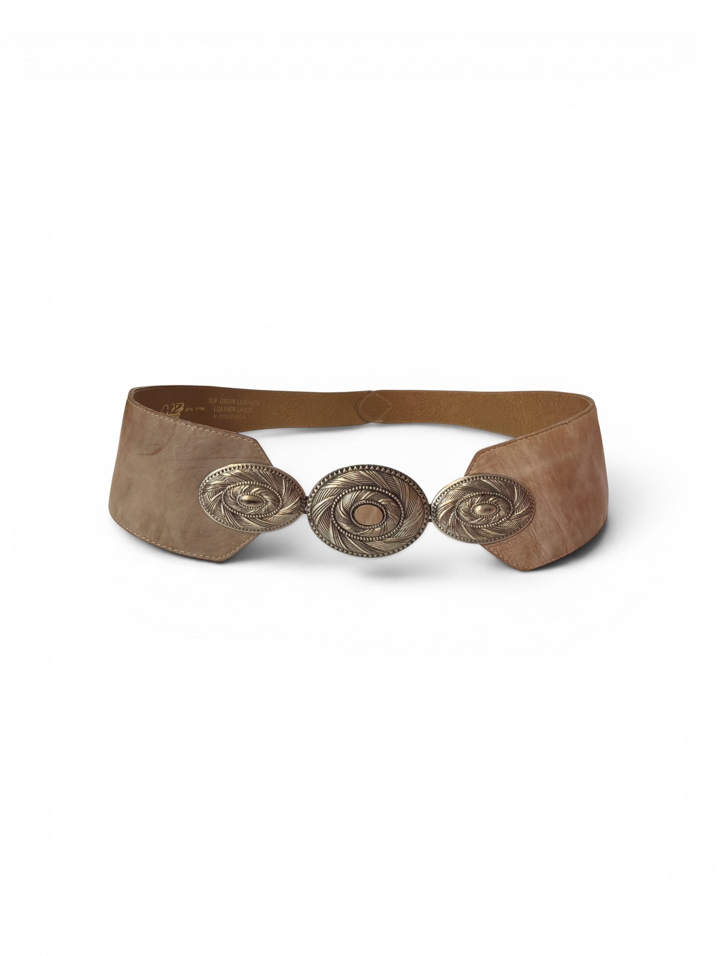 MZ New York Beige Medallion Belt
