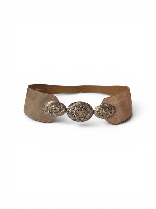 MZ New York Beige Medallion Belt