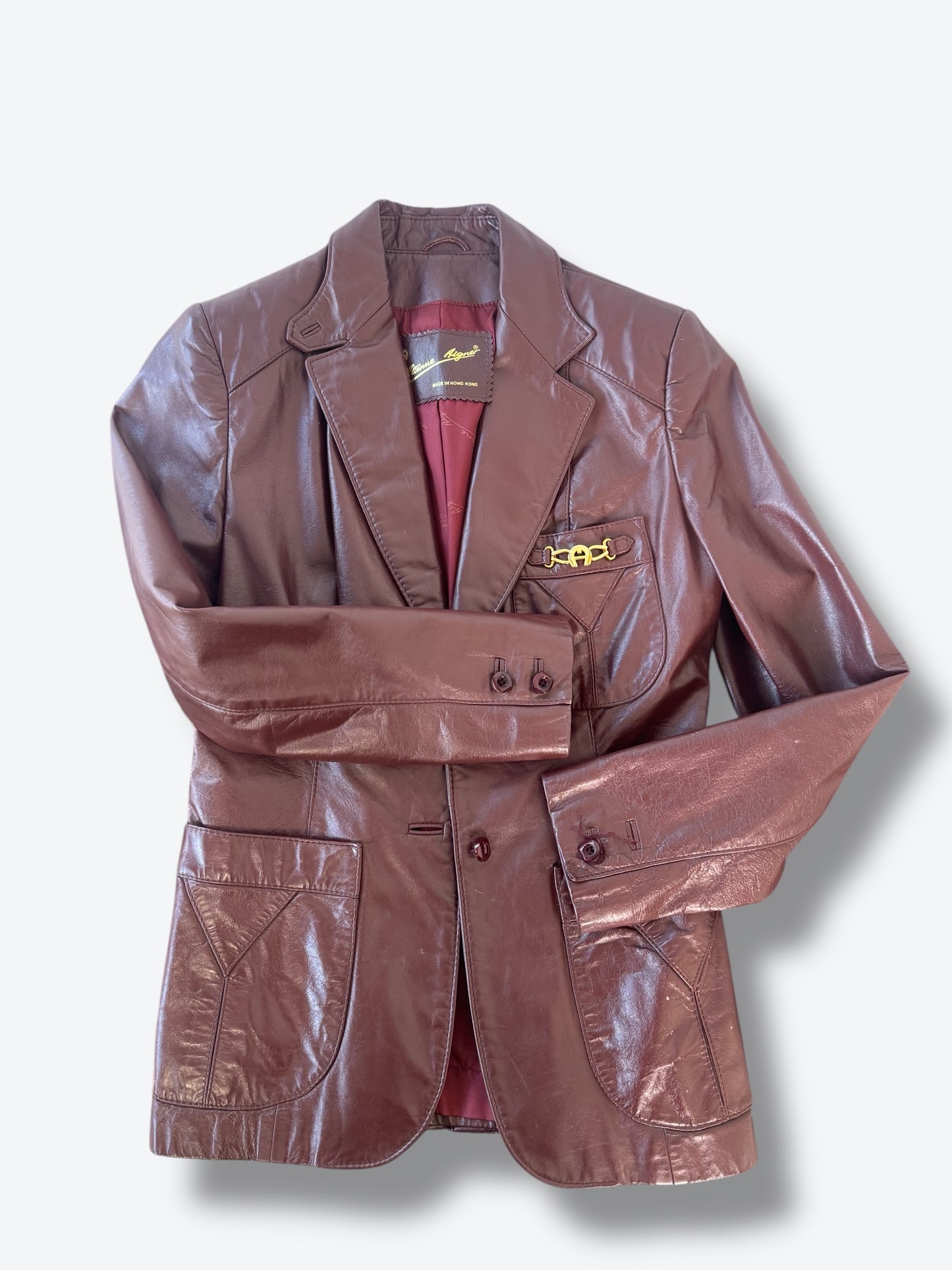 1970s Etienne Aigner Mahogany Blazer