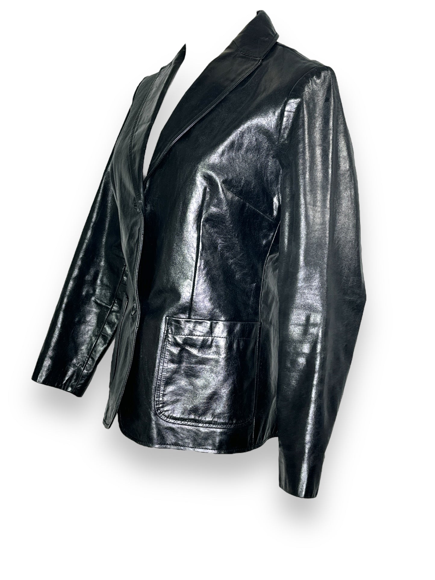 Y2K Gap Black Leather Blazer