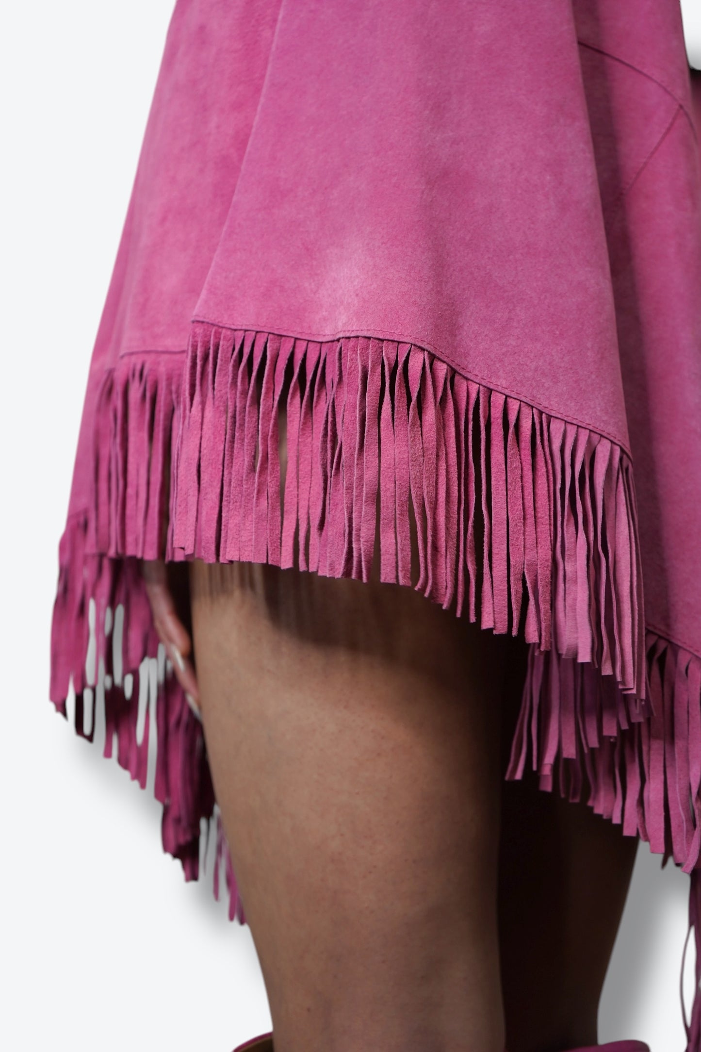 Y2K Metrostyle Suede Pink Poncho