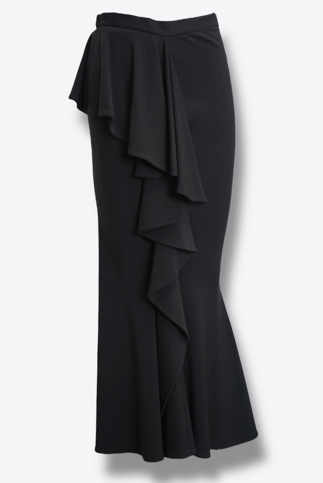 #40. Vintage Givenchy Black Aysmmetrical Ruffle Skirt