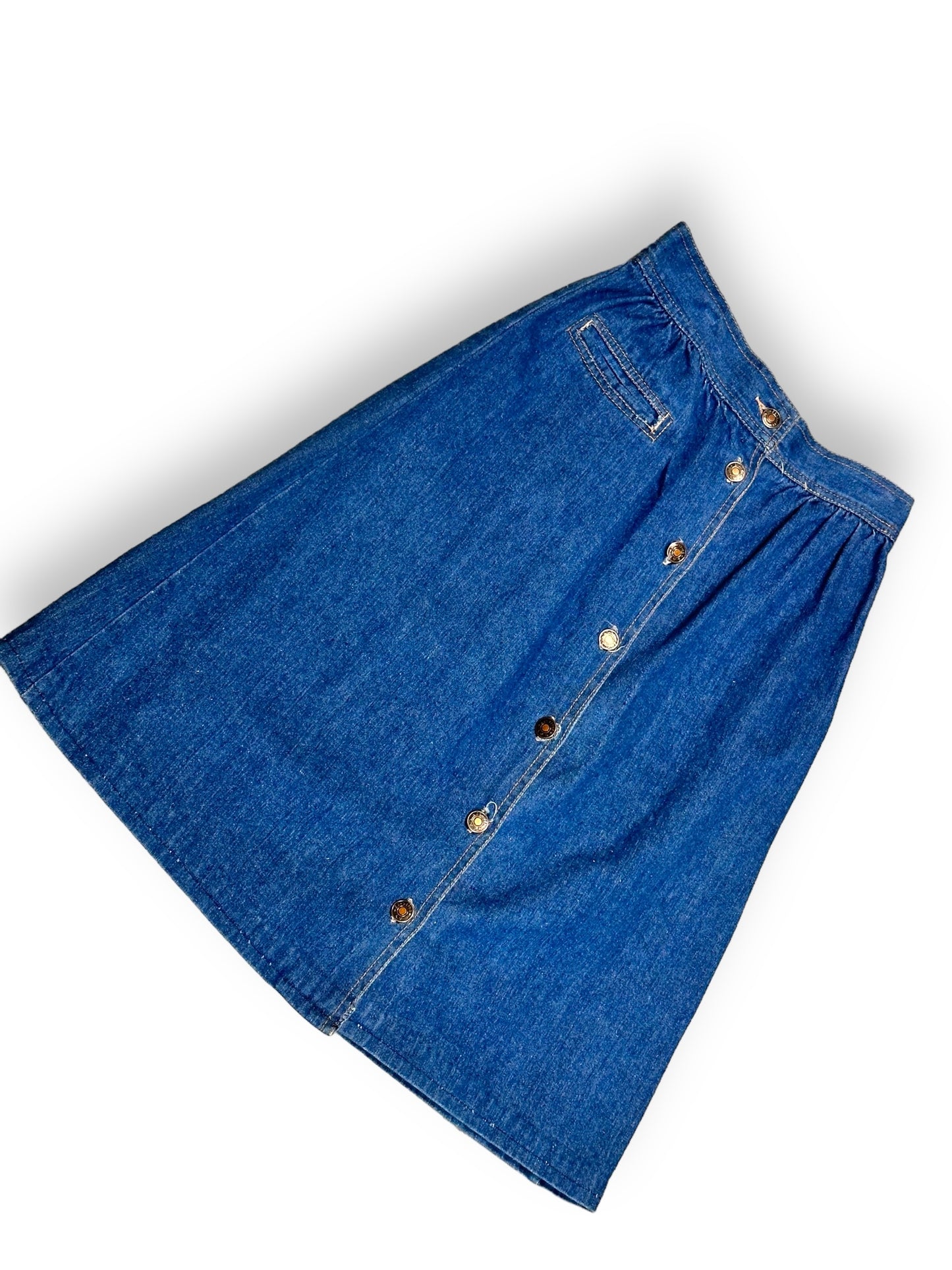 1970s Bay Britches Denim Skirt