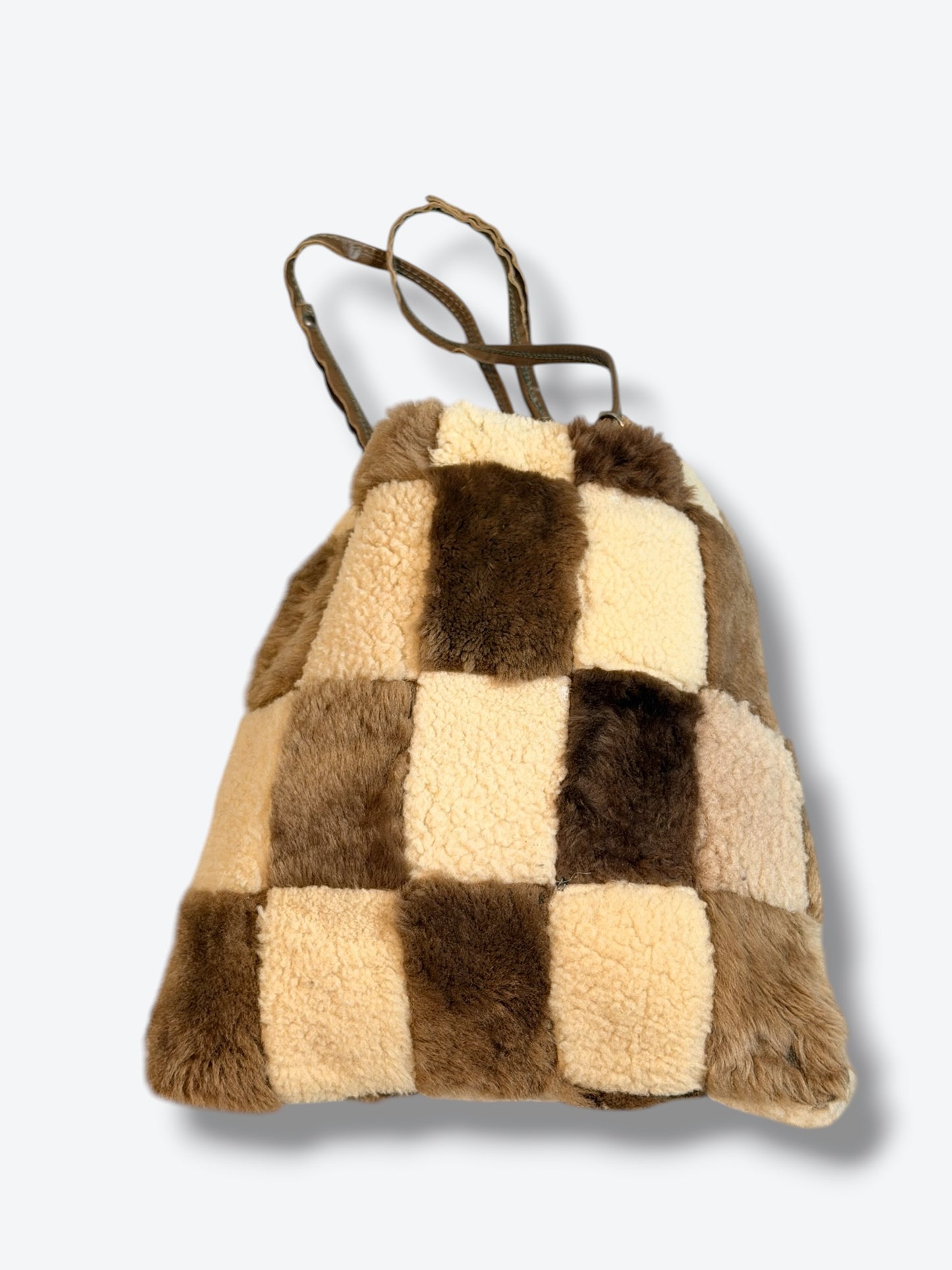1970s Shearling Patchwork Duffle
