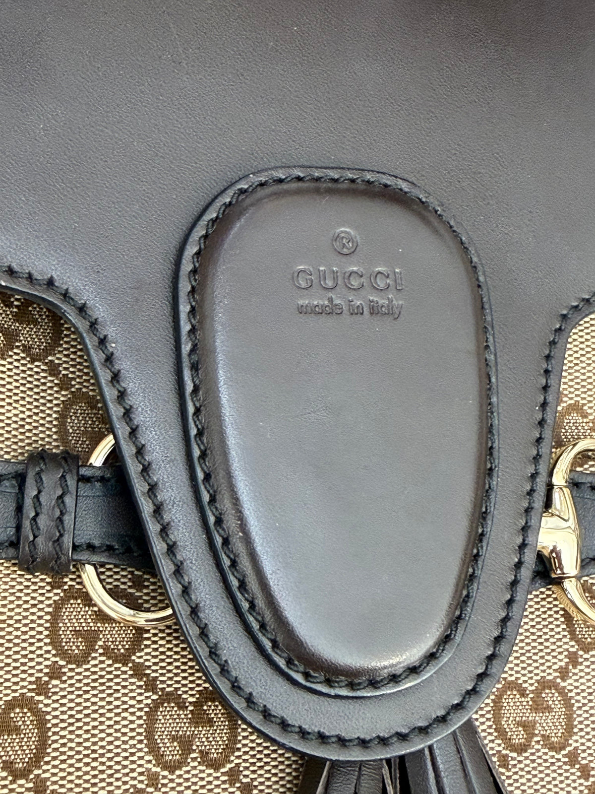 Gucci GG Canvas “Emily” Original Chain Hobo Bag
