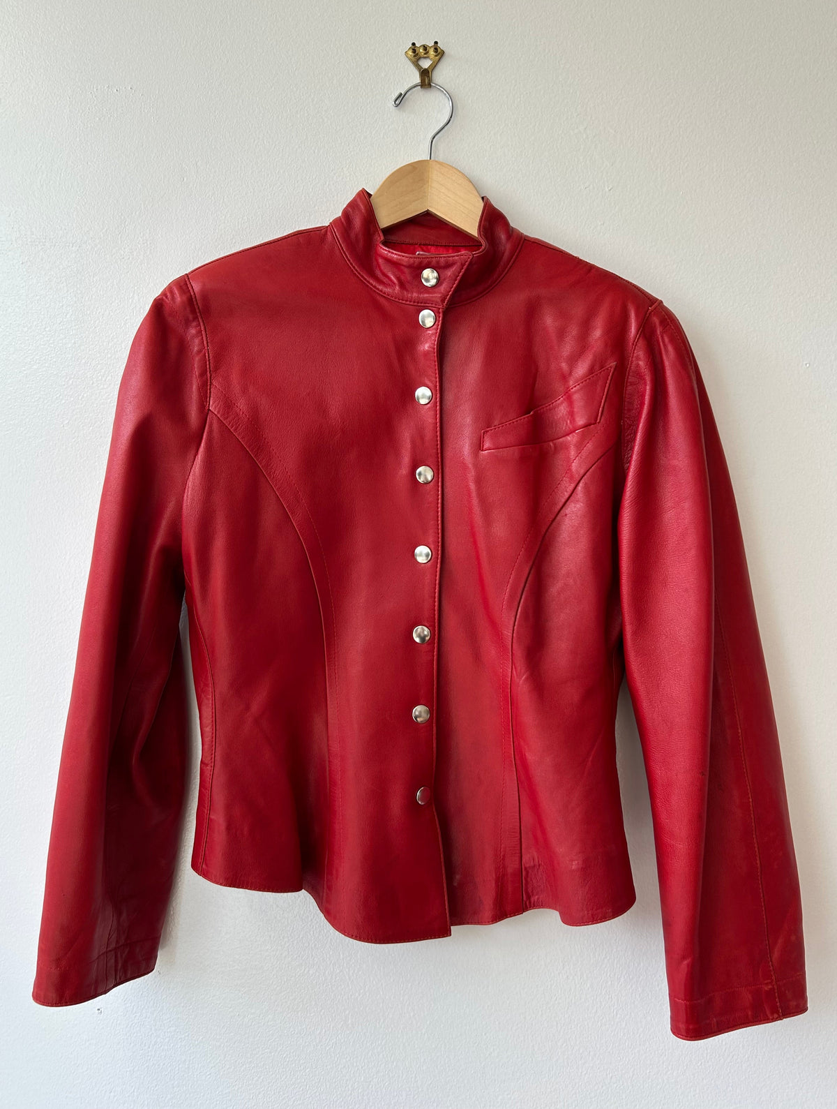 1980s Marc Laurent Red Cropped Jacket