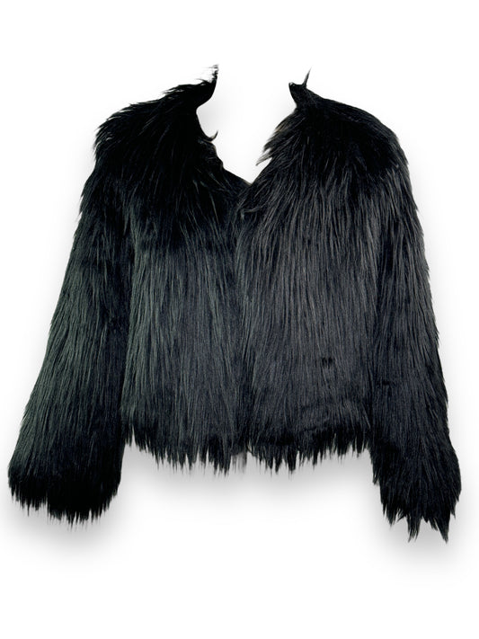 Vintage Long Faux Hair Jacket