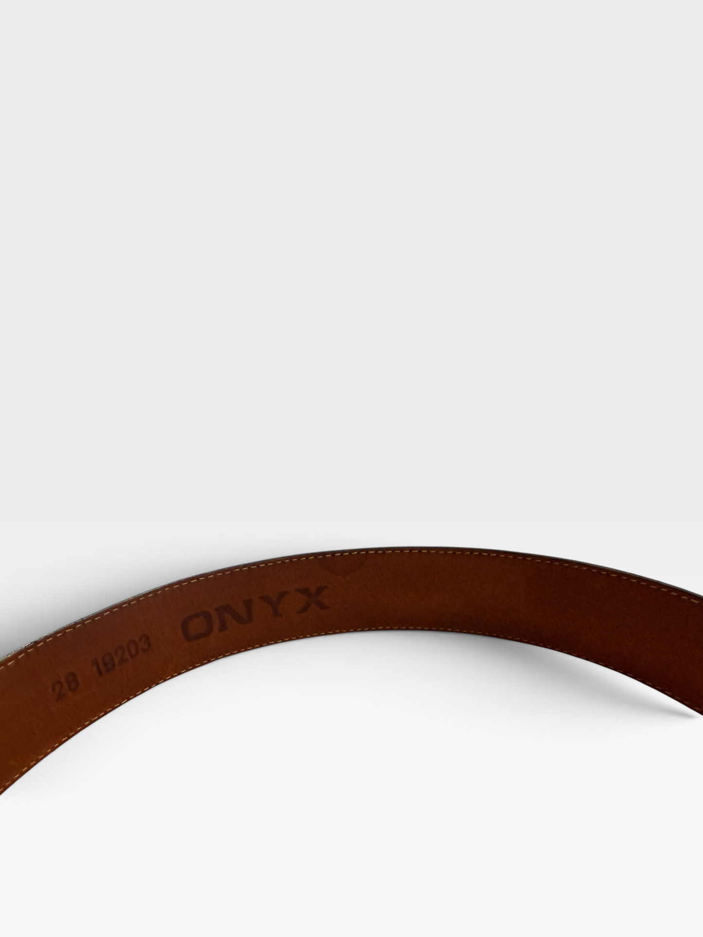 1970s “Leggin” Onyx Sliver Horse Belt