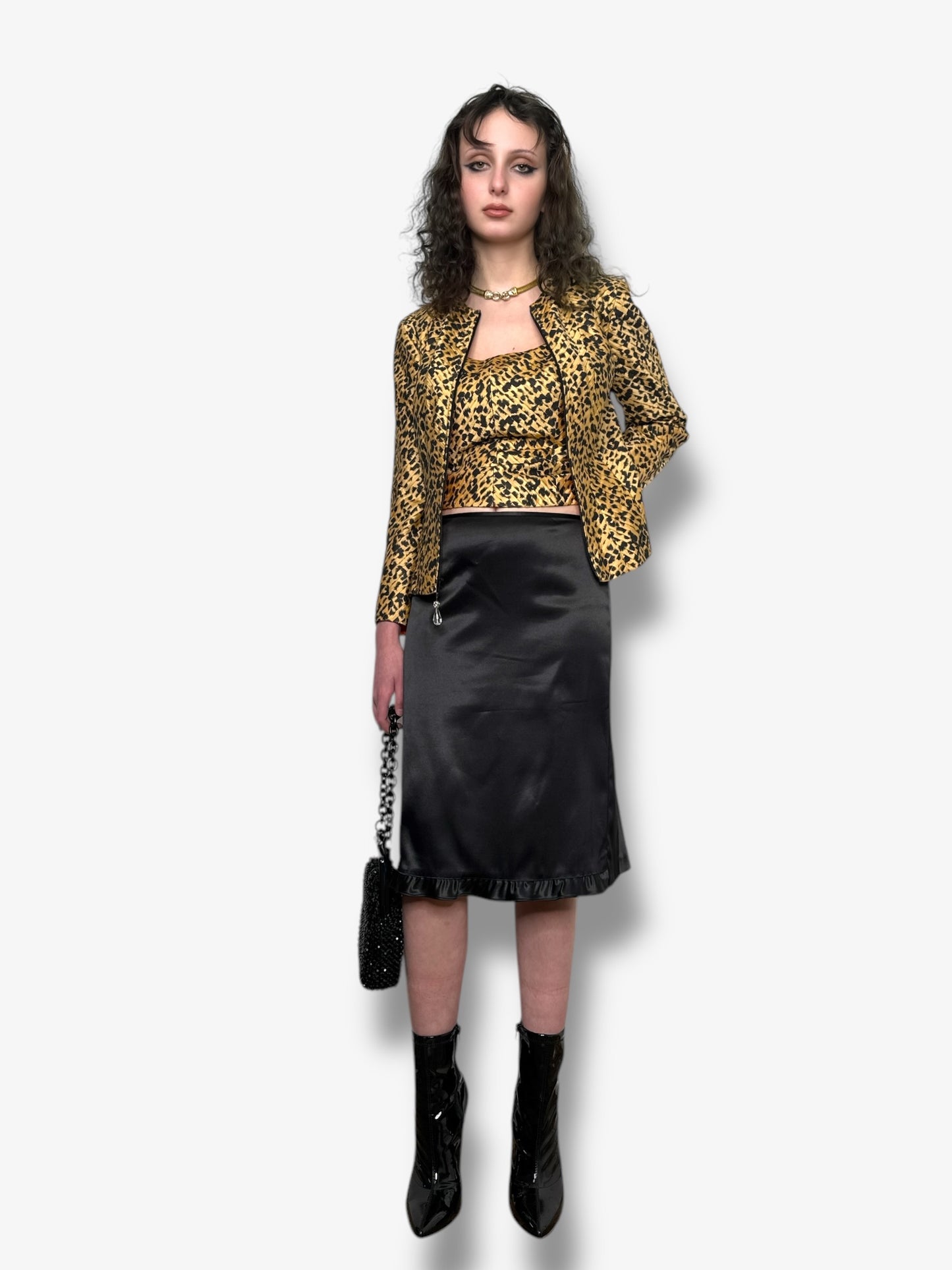 1980/90s Lillie Rubin Cheetah Print Tank + Jacket