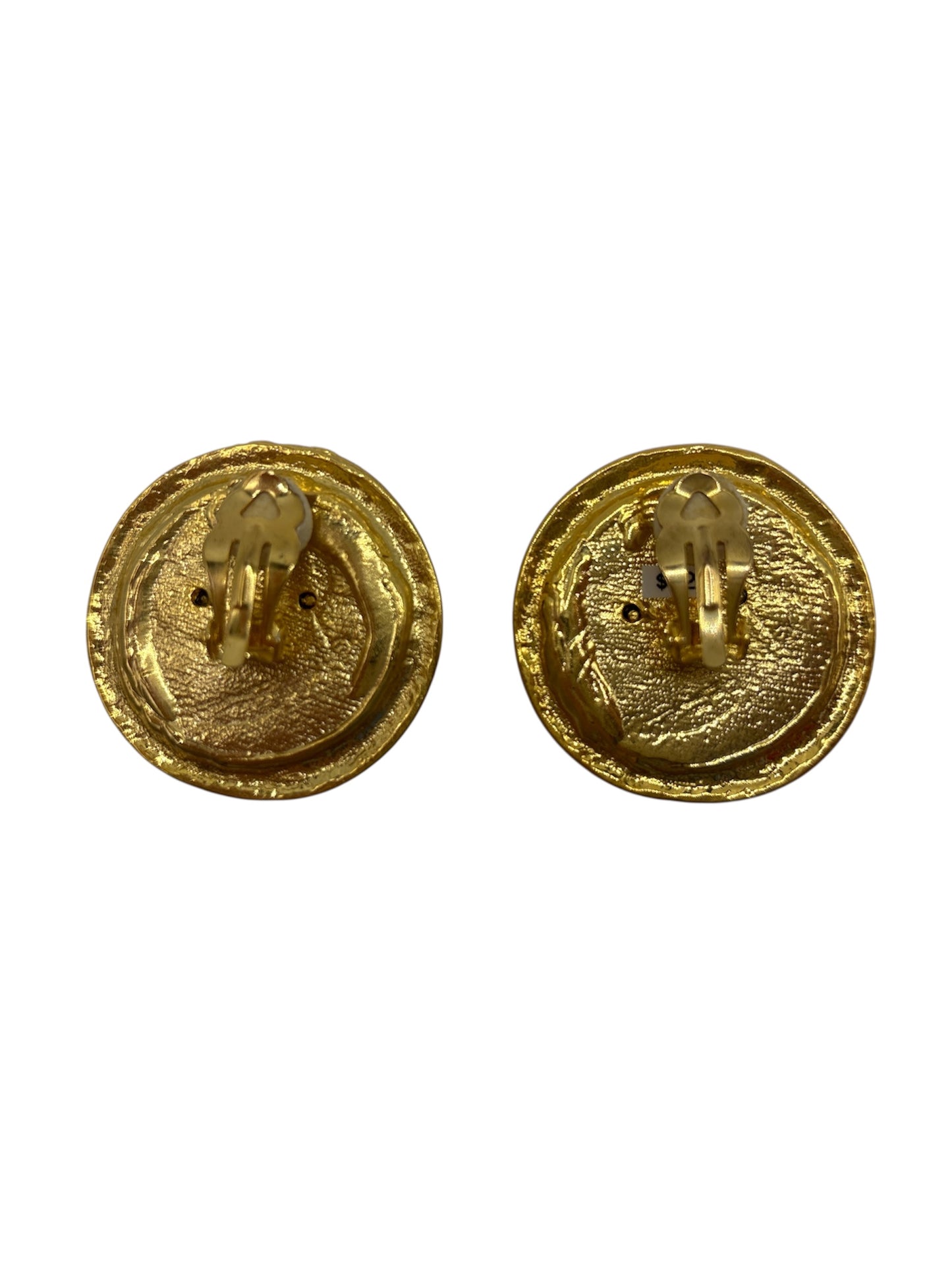 1980s Baroque Revival Medusa Head Clip Earrings (Clip)