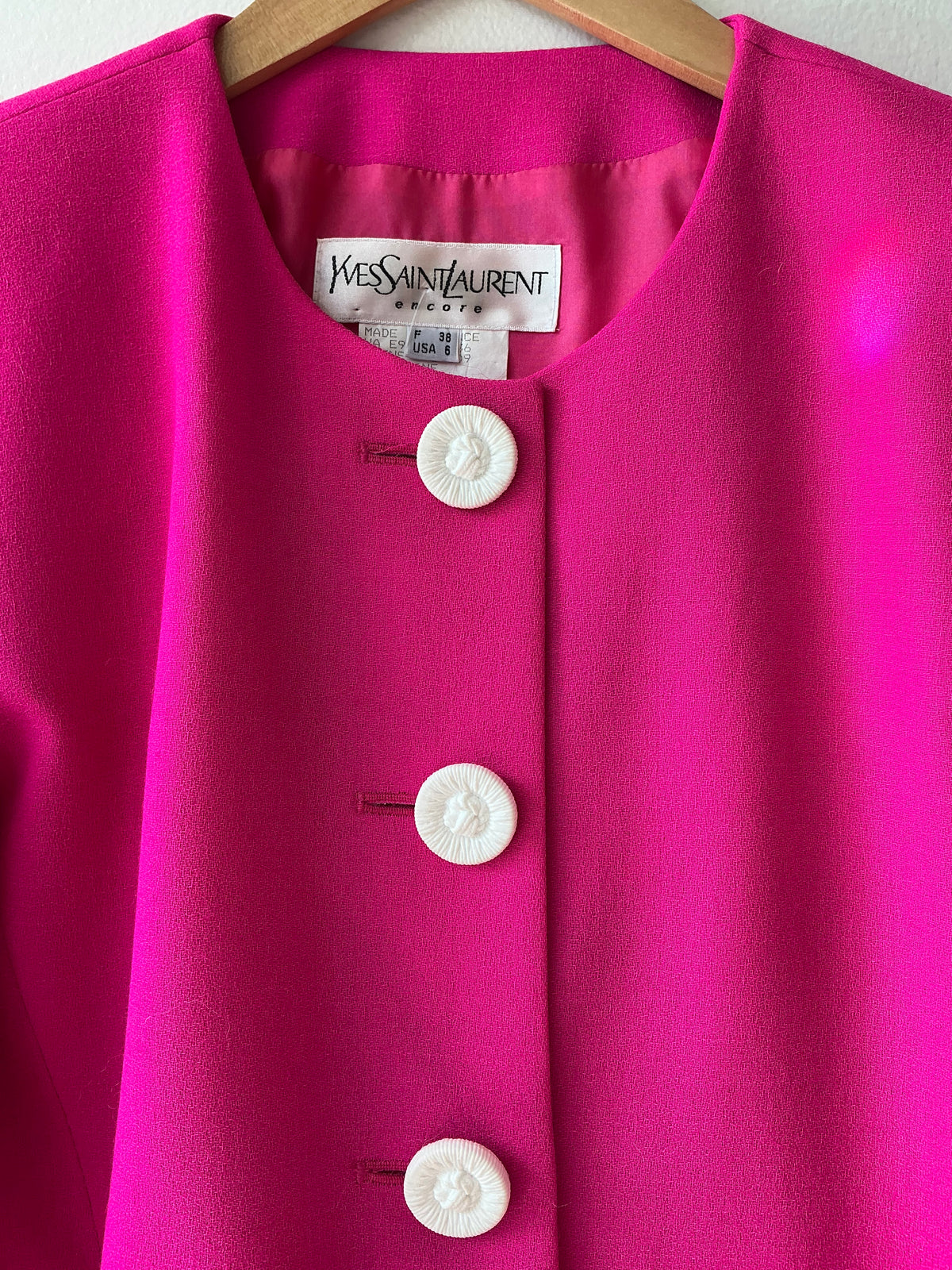 Yves Saint Laurent Hot Pink Blazer