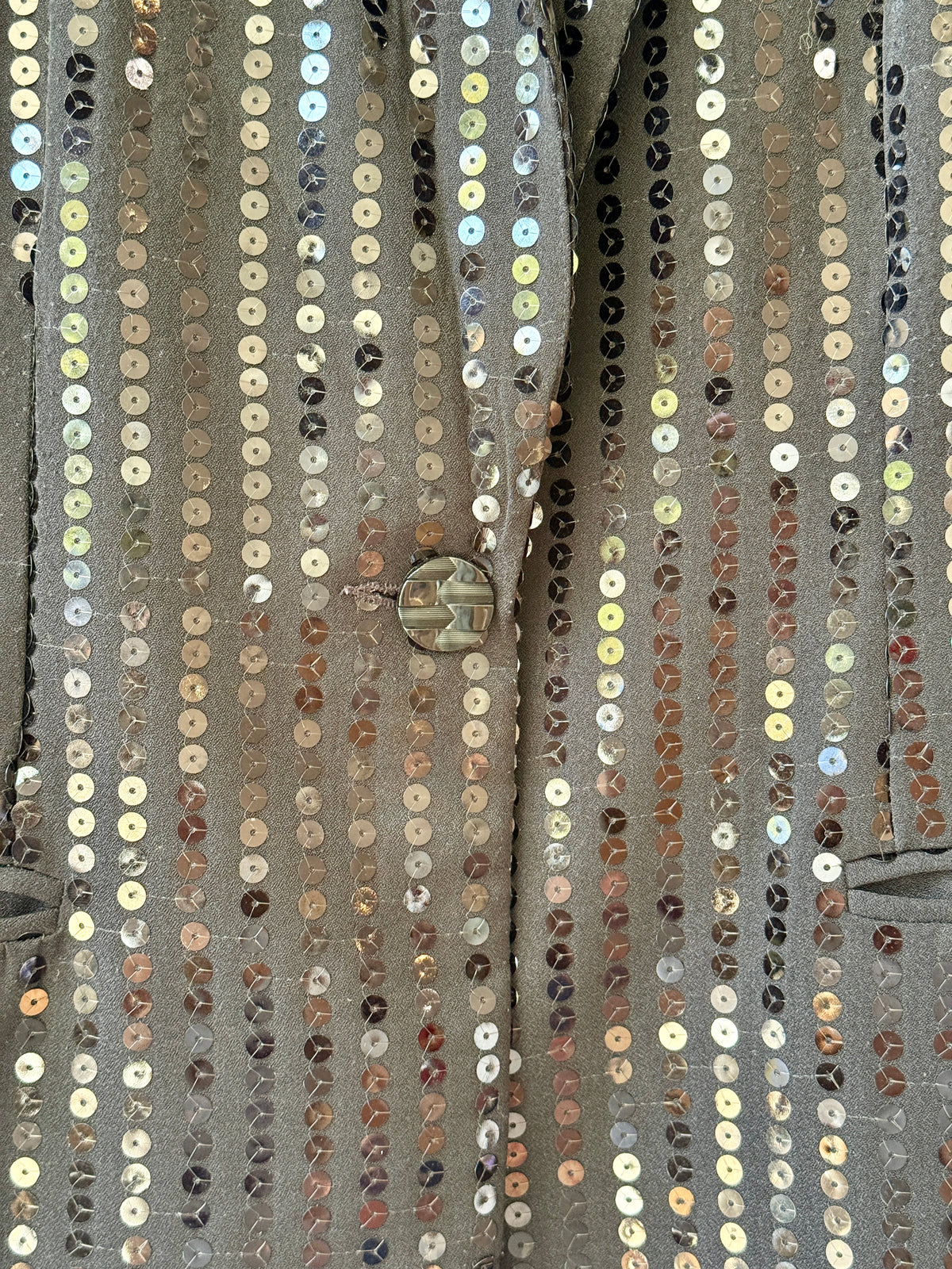 Y2K Caché Black Sequin Blazer