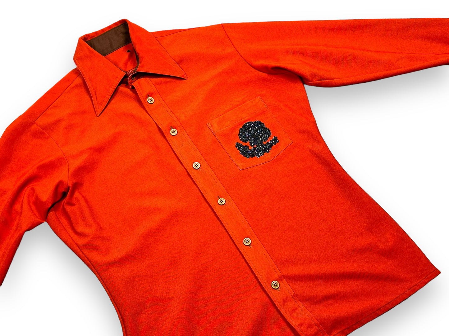 Kameo Merch Upcycled Red Button Down Shirt