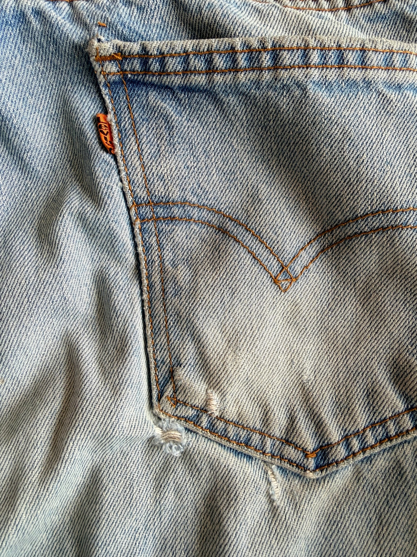 1980s Orange Label Rip + Repair Levi’s (40505 0214)