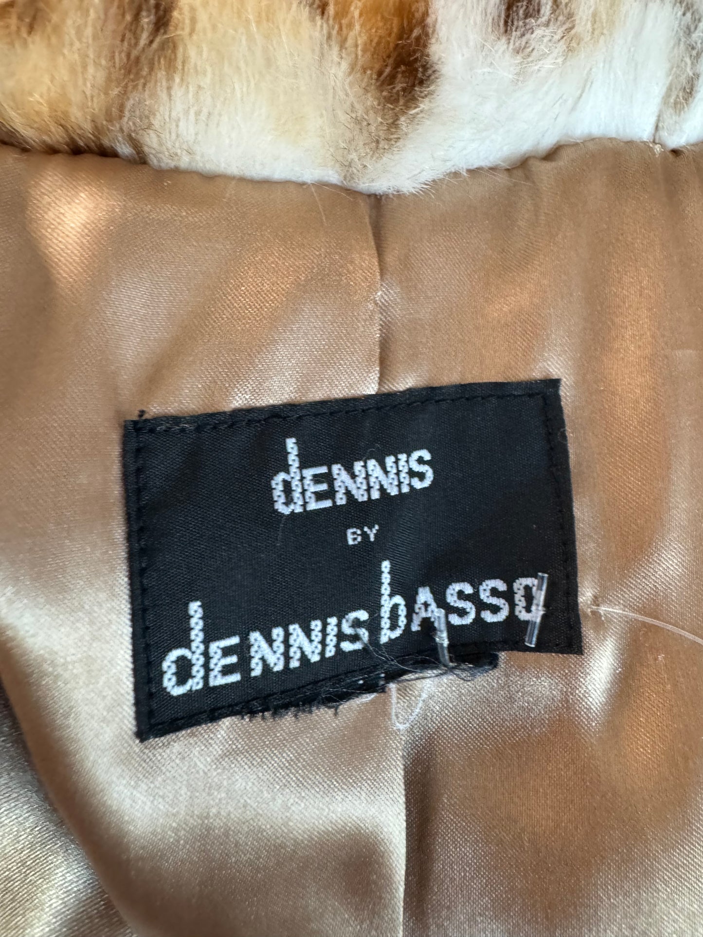 1980s “Dennis by Dennis Basso” One Button Faux Cheetah Jacket