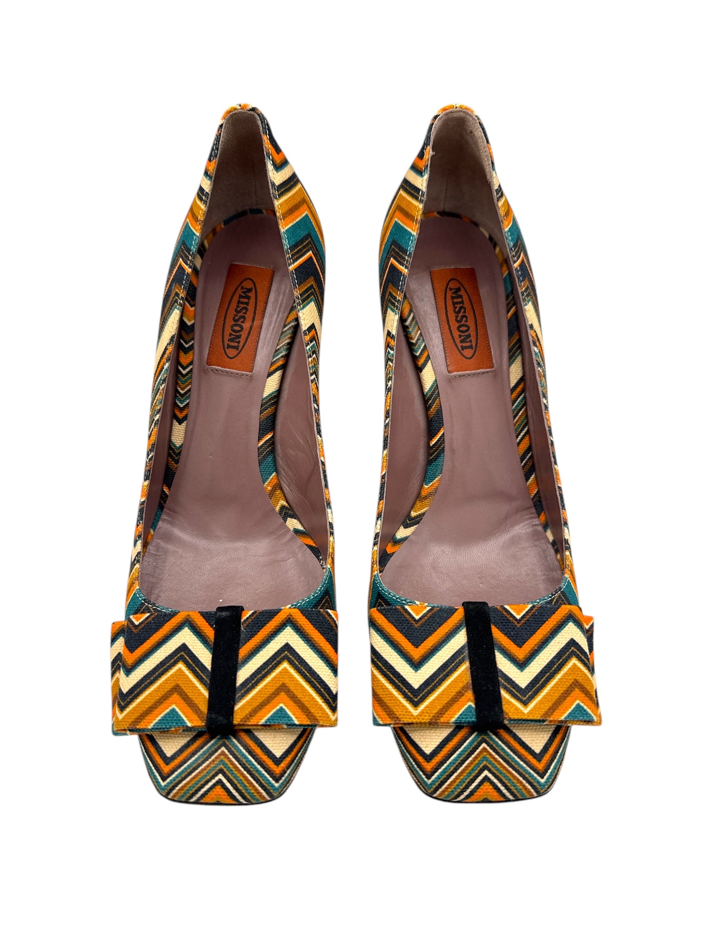 Missoni Zig Zag Bow Heels