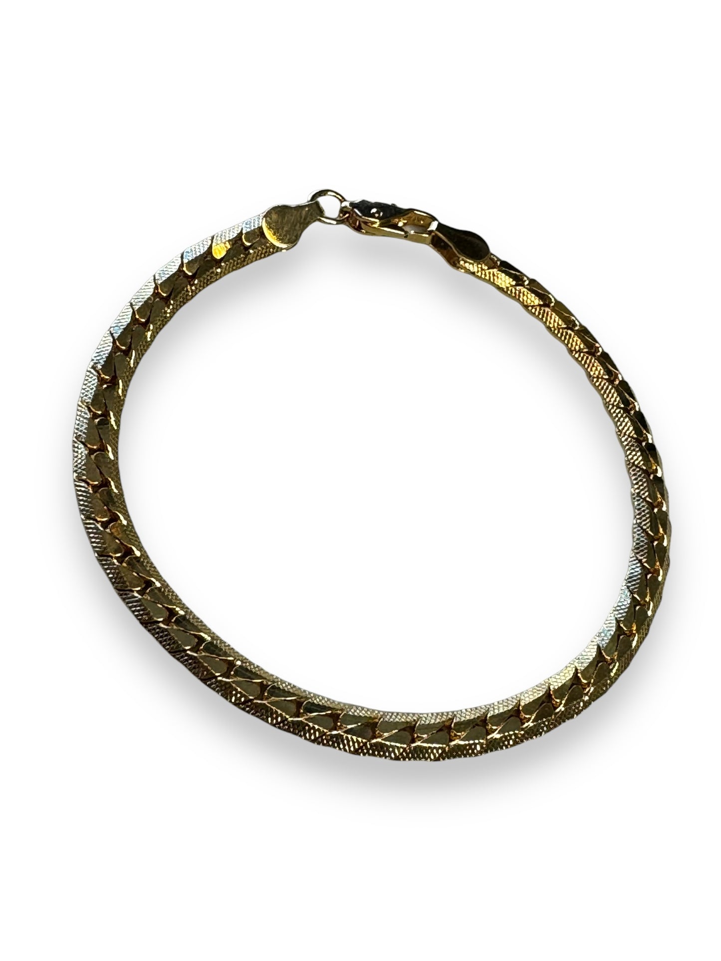 1970s Vintage Woven Chain Bracelet