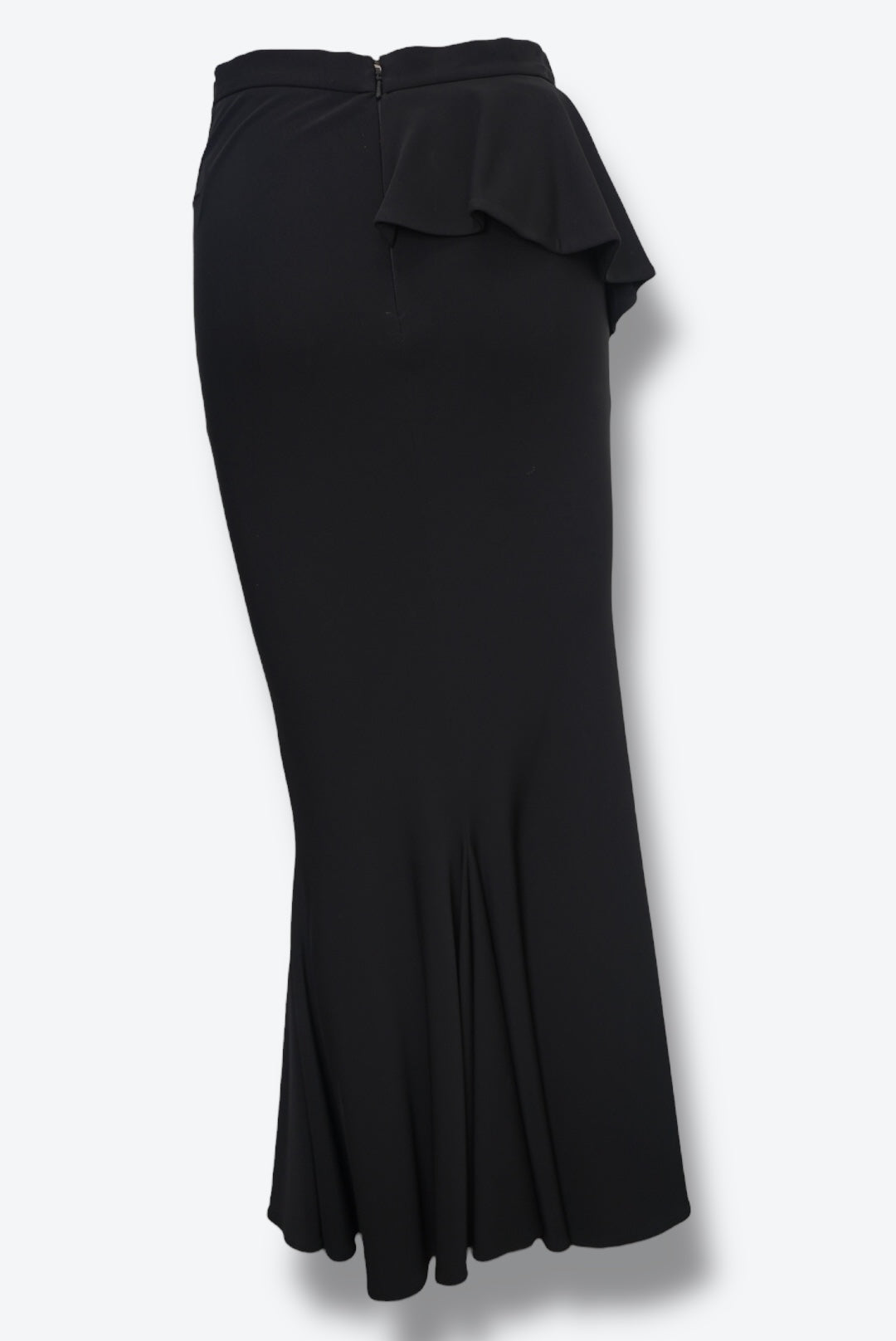 #40. Vintage Givenchy Black Aysmmetrical Ruffle Skirt
