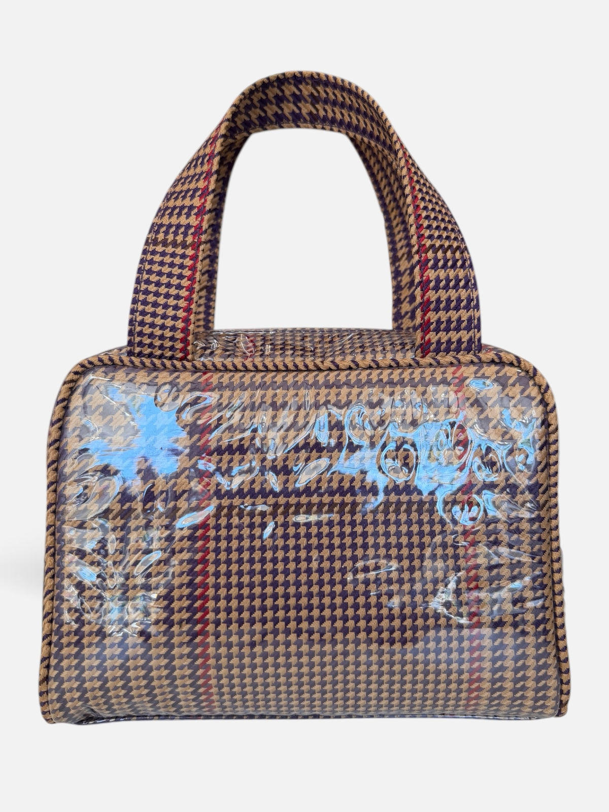 Vintage Ralph Lauren Houndstooth PVC Tote Bag
