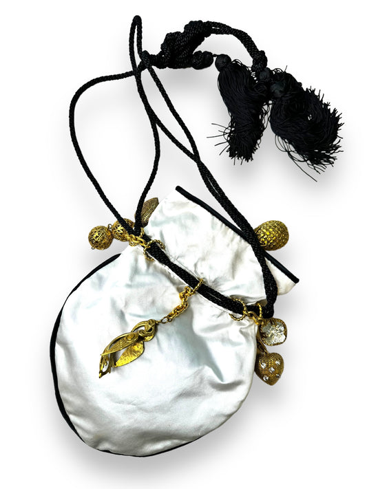 Vintage Dominique Aurientis Charm and Silk Bag