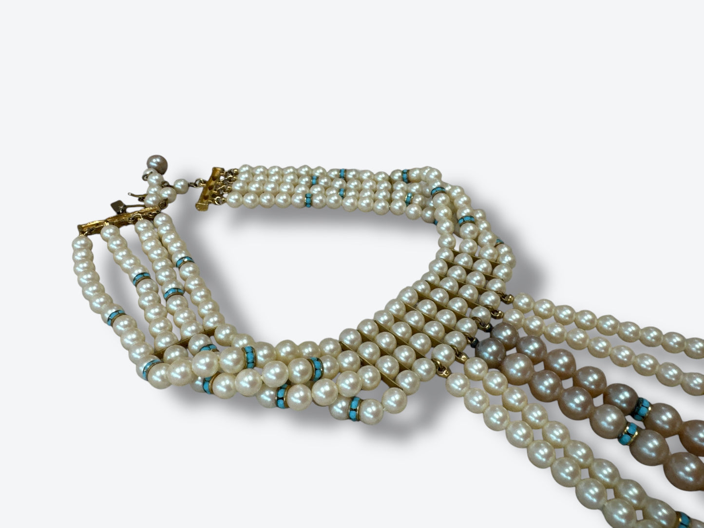 Triple Pearl Choker Necklace