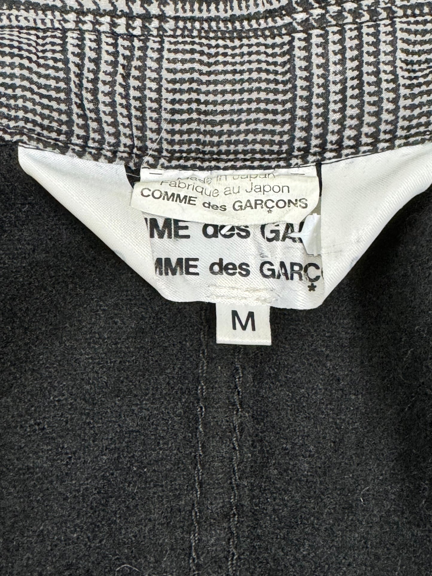 Comme Des Garçon Plaid Tuxedo Jacket