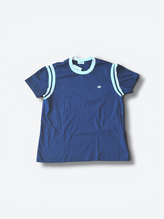 Celine by Hedi Slimane Triomphe athletic ringer T-shirt