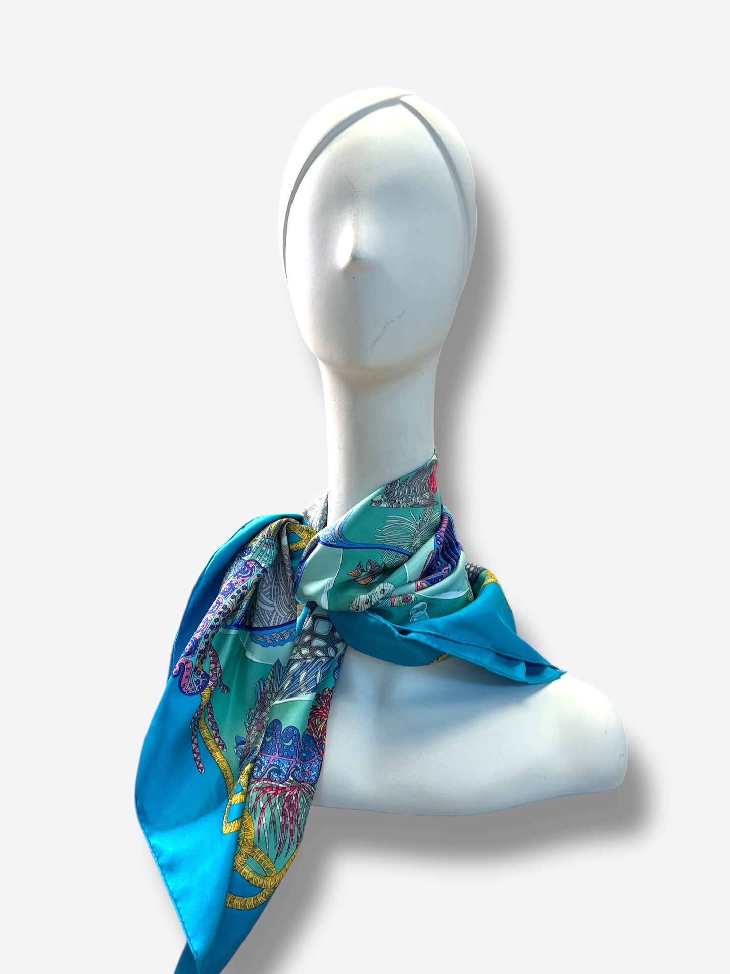 1992 Hermès “Les Poissons” Silk Scarf (1992 by Christine Henry)