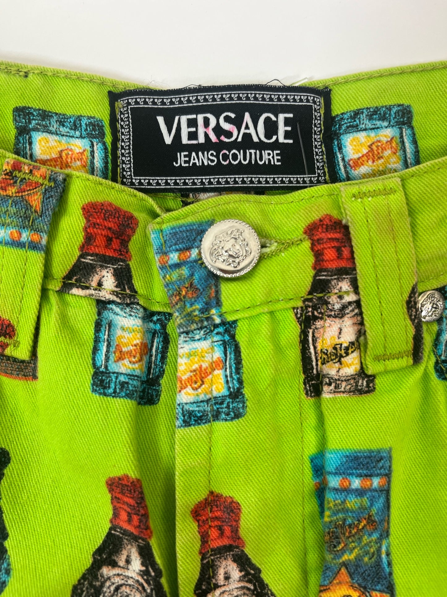 1990s  Versace Perfume Bottle Pants